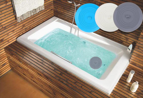 Bathtub Drain Stopper 3 Pack, V-TOP 5inch Tub Stopper Cover, Silicone Bath Plug for Kitchen Bathroom Laundry