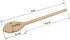 Mini 8-Inch Wooden Spoons Set of 6, Oval Mixing Spoons for Baking, Stirring - Natural Beechwood Sauce Spoons