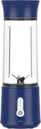 Vortex A7-BLUE Portable Blender, BPA Free, Rechargeable with Six Stainless Steel Blades, 500ml for Smoothies and Juice
