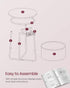 ULET228R01 VASAGLE LILEA Collection - Side Table with Charging Station, Round End Table with Fabric Basket, Nightstand