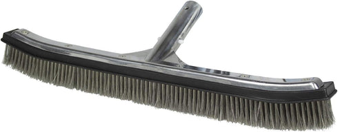 Poolmaster 18-Inch Stainless Steel Pool Algae Brush, Heavy-Duty Aluminum Back, for Gunite