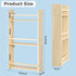 BOSAIDONG 3-Tier 3 Wall Mounted Kids BookshelfHanging Kids Bookcase, Toy and Book Storage Bookshelf in Bedroom, Living