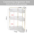 3-Tier Counter Countertop shuang qing Corner Bathroom Organizer Storage Shelf for Makeup, Perfume & Skincare