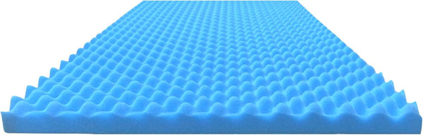 Airflow Foam Mattress Topper, Egg Crate Foam Pad, Hospital Mattress Pad for Support and Pressure Relief (Full)