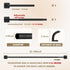 Curtain Rods for Windows 28 to 48 Inch, 5/8" Diameter Black Ceiling Mount Warp Around Long Curtain Rod for Bedroom