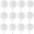 Suction Cup Hooks, Pack of 12, Extra Strong Vacuum Power for Kitchen or Bathroom Hangers