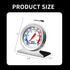 Large Dial Hanging Oven Thermometer - Accurate Temperature Gauge for Gas Electric Oven, Stainless Steel