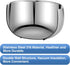2pcs Double-wall Vacuum Insulated Stainless Steel Bowl - 500ml Anti-shatterproof Soup, Appetizer, Snack, Ice Cream Bowl