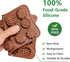 6 Pack Chocolate Molds Candy Molds Silicone, Food-Grade Non-Stick Jelly Mold, Crayon Mold, Silicone Baking Mold