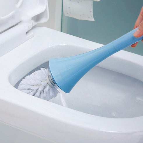 INCHANT Toilet Brush with Holder, Bathroom Detachable Toilet Brush - Blue