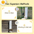 7lb 4-6 Automatic Chicken Feeder, Large PVC No Waste Chicken Feeder with Rain Cover, Weatherproof Solid Built Poultry