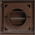 Plastic 4" Brown Dryer Vent Cover with Flange - Exhaust Ventilation Grille with Shutters for Various Ventilation Systems