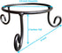4.5inches 2inches Black Iron Gazing Globe Stand, Wrought Iron Sphere Holder, Crystal Ball and Glass Bowl Display Stand