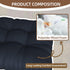 50x21x4 Inch Outdoor Adirondack Chair Cushion, Rocking Chair Cushions, High Back Patio Soft Seat Pad with Ties, Indoor