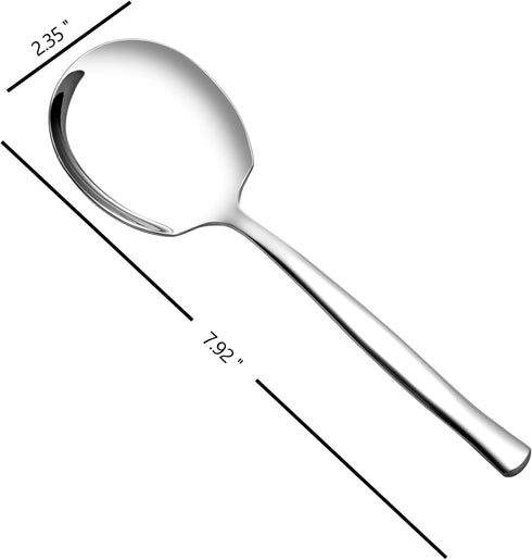 Set of 8 Buffet Spoons, Stainless Steel Buffet Serving Spoons, Large Serving Spoons