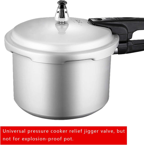2PCS Universal Pressure Cooker Relief Jigger Valve with Exhaust Rod, Safe and Anti-Blocking