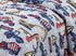 Kids Zone Home Linen Set Set Const-2 Kids Zone Collection Bedspread Construction Vehicles Kids Bedding Blue and White