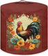 Sunflower Rooster Pressure Cooker Cover, Dust-proof Cover for Rice Cooker with Pocket and Top Handle