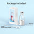 Mini Blender for Smoothies and Milkshakes, Portable Rechargeable Personal Size Blender, 11 oz with 4 Blades (White)