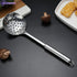 Cooking Utensils Set - 5pcs Stainless Steel Kitchen Utensils Set, Slotted Spoon, Slotted Spatula, Large Spoon, Soup