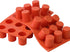 TOPYS 15 Cavities Cylindrical Fondant Silicone Mold, DIY Cylinder Pastry Cupcake Jelly Mousse Pan