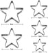 10Pcs Cookie Cutters Set, Stainless Steel Biscuit Cutter in Love Heart and Star Shapes for Baking