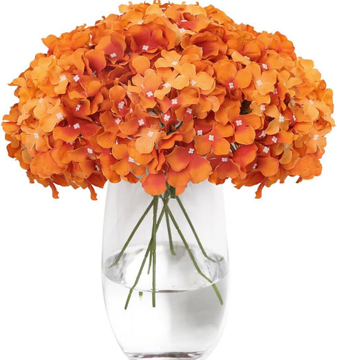 Tifuly 12 pcs Artificial Hydrangea Flowers - Realistic Silk Faux Hydrangea with Stems for Home Party Wedding Decor