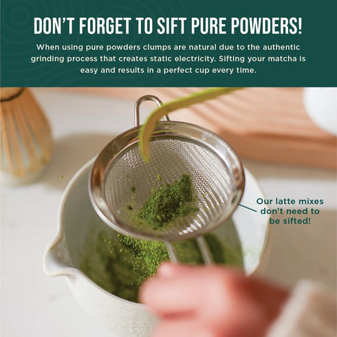 Jade Leaf Matcha Traditional Starter Set - Bamboo Whisk, Scoop, Stainless Steel Sifter, Japanese Tea Set