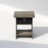 Closet, Furinno TIDUR Night Stand, Square Round Corner Nightstand with Storage Bin, Bedside Table, End Table, Side