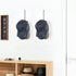 Mkono Hat Organizer for Baseball Caps, Set of 2 Wall Hat Rack 7.9 Inches Space Saving Holds 40 Caps Modern L -Shaped Hat Hooks Wall Mount Hat Holder for Closet Bedroom Storage, Medium, Black by Mkono