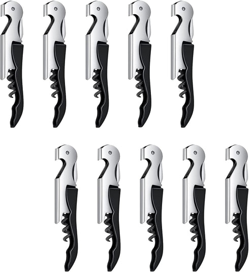 Professional Wine Opener - All-In-One Waiters Corkscrew, Best Choice for Sommeliers, 10 Packs