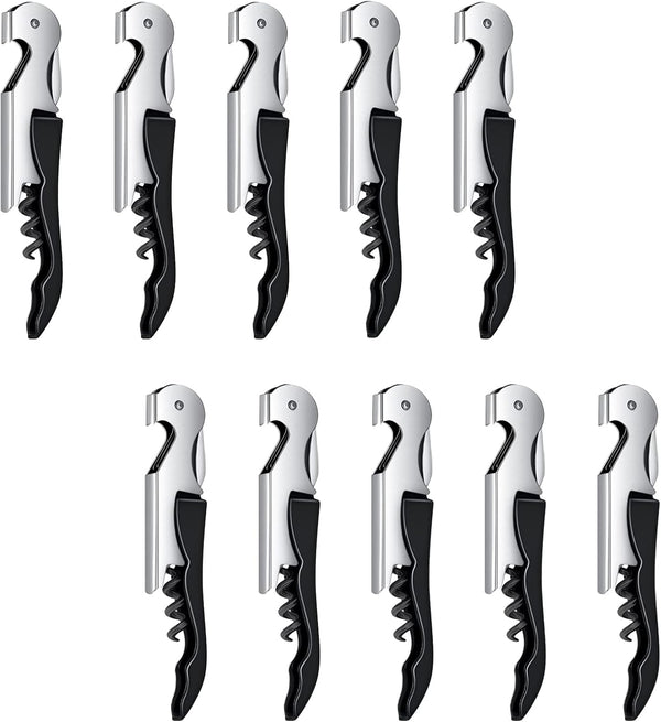 Professional Wine Opener - All-In-One Waiters Corkscrew, Best Choice for Sommeliers, 10 Packs