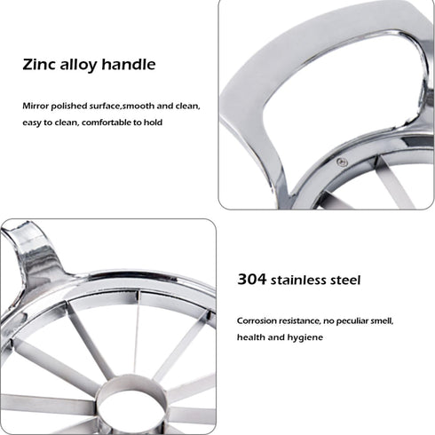 LIIGEMI 12-Blade Extra Large Apple Slicer, Heavy Duty Stainless Steel Corer and Divider, Easy to Use, Time-Saving