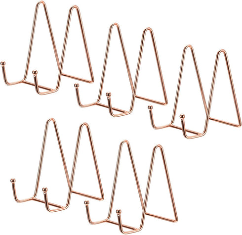 uxcell Plate Stand for Display, 5Pcs 4.3 Inch Iron Easel Holder for Decorative Plates and Photos