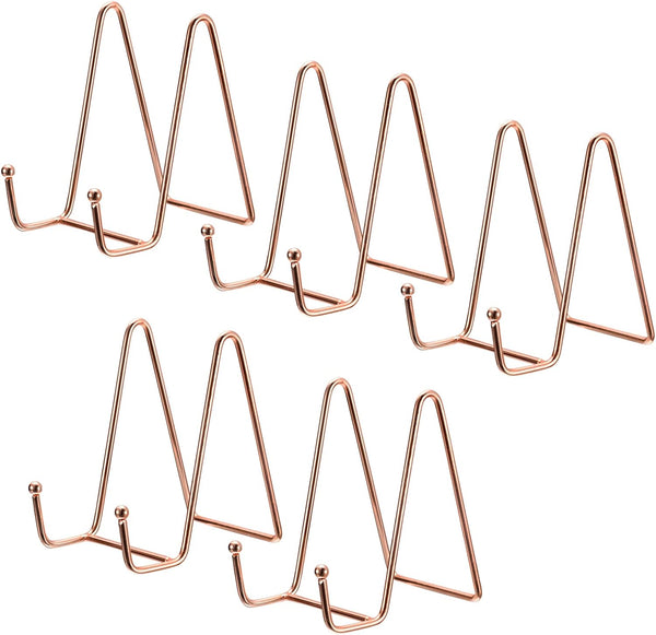 uxcell Plate Stand for Display, 5Pcs 4.3 Inch Iron Easel Holder for Decorative Plates and Photos