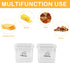 Yomjarl 2 Pack Cheese Container for Refrigerator Airtight Creamer Container with and Lid Cream Cheese Sliced Cheese Box
