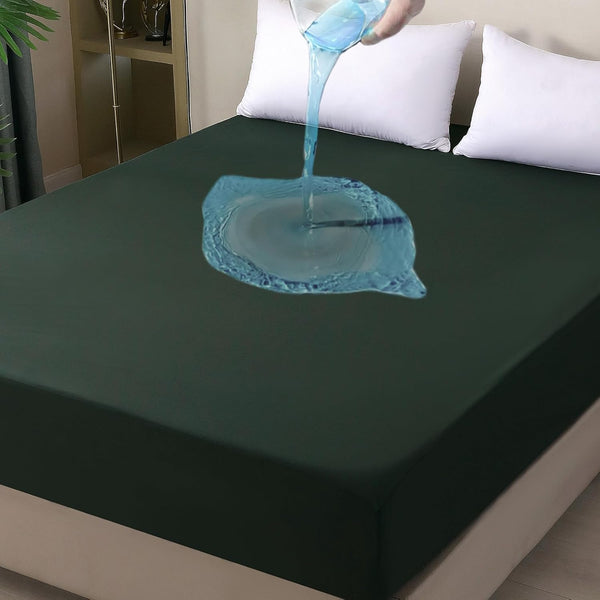 Queen Mattress Protector Waterproof, Fitted Sheet Style Breathable Cover with Deep Pocket Fits Up to 18'', Noiseless