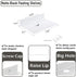 8 inch, 2 Pack Small Floating Shelves, Adhesive Bluetooth Speaker Shelf, Renter Friendly Floating Corner Shelves