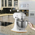 Sliding Mat for Kitchen Aid 4.5-5 Qt Stand Mixer - Includes Cord Organizer and Attachment Holder, Bamboo