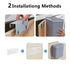 TOPROAD 2.4 Counter Kitchen Hanging Trash Can, Gallon Wall Mounted Waste Compost Bin, Small Garbage Can with Lid