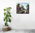 Landscape Wall Decor Garden Path Under Flower Arch Scenic? Art Print Poster (16x20)