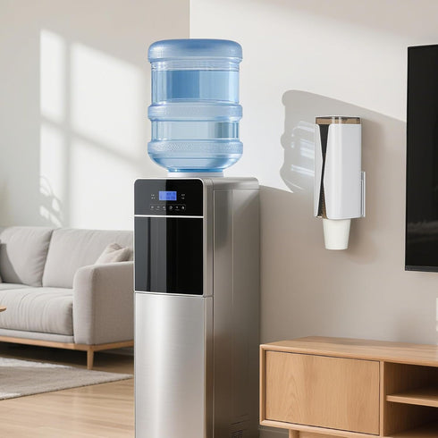 3oz-6oz Cup Dispenser, Wall Mounted Mouthwash Cup Dispenser Fit Disposable Cups, Pull Type Water Cooler Cup Holder