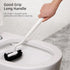 HAMITOR Toilet Bowl Brush Holder Set: 2 Pack with Curved Bristle Toilet Cleaner Scrubber for Deep Cleaning - Hidden RV