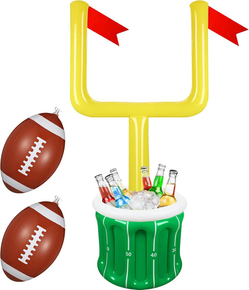 Zhanmai Large Inflatable Football Cooler, Drink Holder for Party Supplies & Decorations, Inflatable Serving Bar