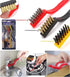 Cleaning Brush Home Kitchen Clean Wire Brush for Gas Stove Smoke Machine, Gap Cleaning Brush, Hard Bristle Crevice Cleaner Brush, Crevice Cleaning Tool, Wire Clean Brush Set,
