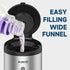 AIKE Wall-Mount Automatic Liquid Soap Dispenser, 27oz Large Capacity, Brushed Stainless Steel Finish