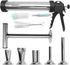 Hoypeyfiy Stainless Steel Jerky Gun Sausage Maker Sausage Stuffer Handmade Beef Jerky Gun