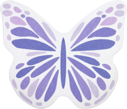 49 59 inch Topotdor Cute Butterfly Kids Rugs for Girls Bedroom, Toddler Nursery Rug Soft Washable Kids Area Rug