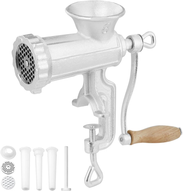 VEVOR Manual Meat Grinder, Heavy Duty Cast Iron Hand Meat Grinder with