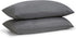 Empyrean Bedding Pillow Case Set of 2, Standard Size, Soft Microfiber, Dark Grey